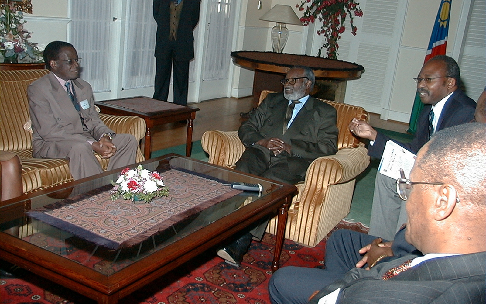 AAU-Courtesy Call-President Nujoma(22June2000)